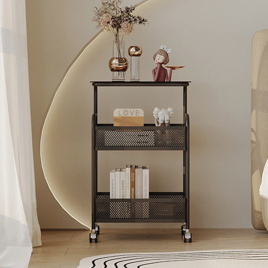 Contemporary Nordic Iron Glass Side Table 3 - Tier For Living Room