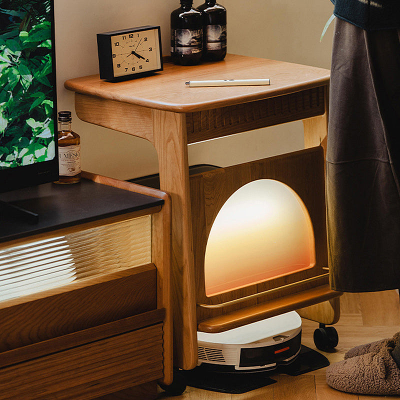 Modern Simplicity Cherry Wood Side Table 2 - Tier For Living Room