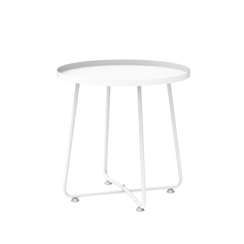 Modern Minimalist Round Full Steel Side Table 1 - Tray For Living Room