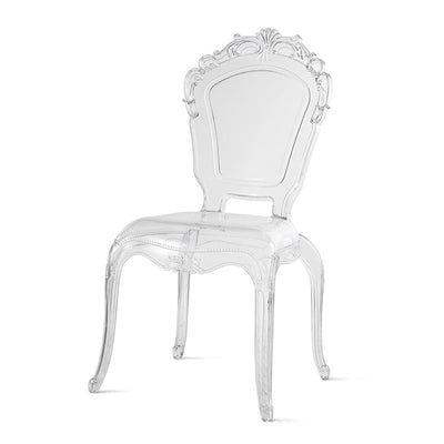 Modern Minimalist Wedding Square Carved Acrylic Plastic Dining Chair Backrest For Dining Room