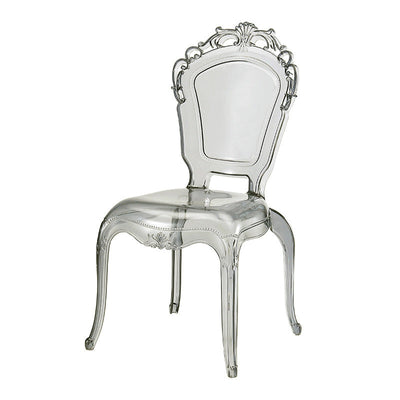 Modern Minimalist Wedding Square Carved Acrylic Plastic Dining Chair Backrest For Dining Room