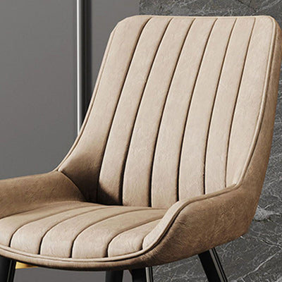 Contemporary Luxury Upholstered Rectangular Leather Carbon Steel Chair Backrest For Living Room