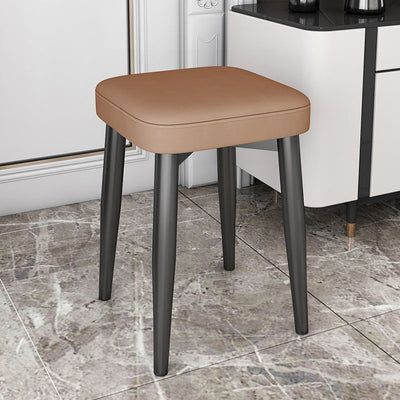 Modern Simplicity Square Upholstered Sponge Latex Carbon Steel Dining Chair For Dining Room