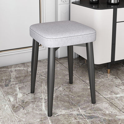 Modern Simplicity Square Upholstered Sponge Latex Carbon Steel Dining Chair For Dining Room