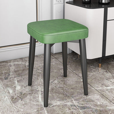 Modern Simplicity Square Upholstered Sponge Latex Carbon Steel Dining Chair For Dining Room