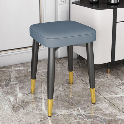 Modern Simplicity Square Upholstered Sponge Latex Carbon Steel Dining Chair For Dining Room