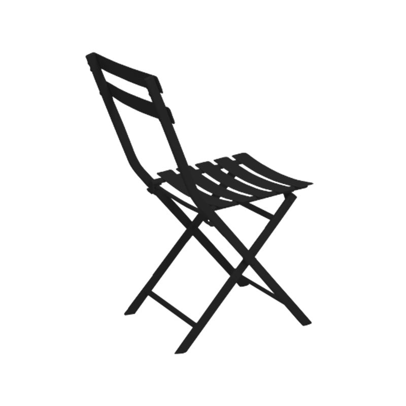 Contemporary Nordic Square Iron Foldable Chair Backrest For Living Room