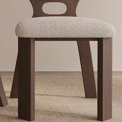 Contemporary Scandinavian Wood Wool Oval Rectangular Dining Chair Back Armless For Dining Room