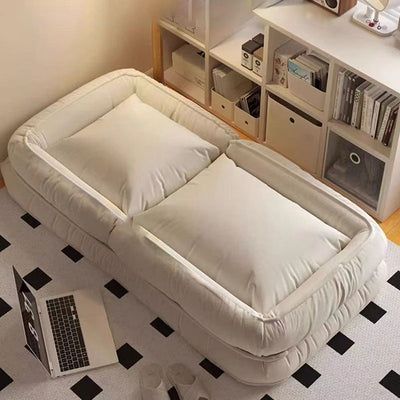 Chaise d'accent rectangulaire en fer et tissu minimaliste moderne avec dossier pour salon 