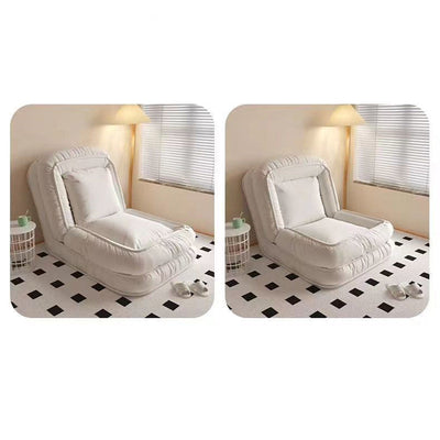 Chaise d'accent rectangulaire en fer et tissu minimaliste moderne avec dossier pour salon 