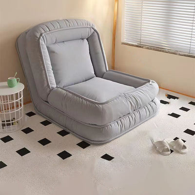 Chaise d'accent rectangulaire en fer et tissu minimaliste moderne avec dossier pour salon 