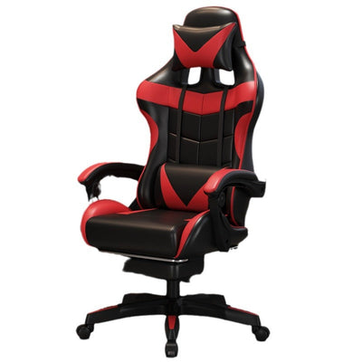 Modern Simplicity Leather Adjustable Swivel Gaming Chair High Back Armrest For Home Office