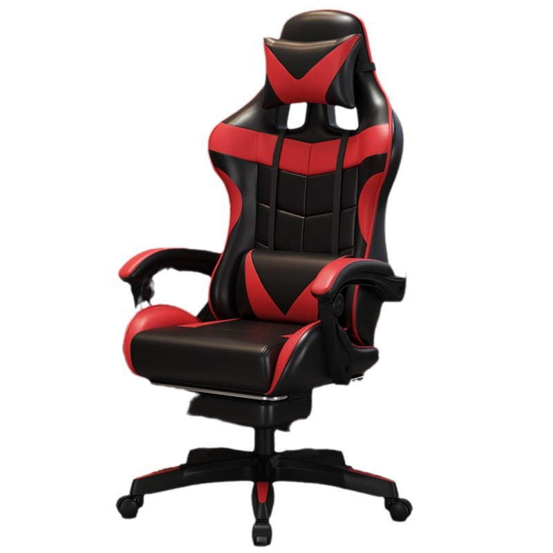 Modern Simplicity Leather Adjustable Swivel Gaming Chair High Back Armrest For Home Office