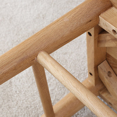 Modern Minimalist Square Solid Wood Low Stool Footrest For Living Room