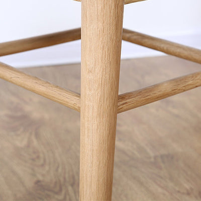 Modern Minimalist Square Solid Wood Low Stool Footrest For Living Room