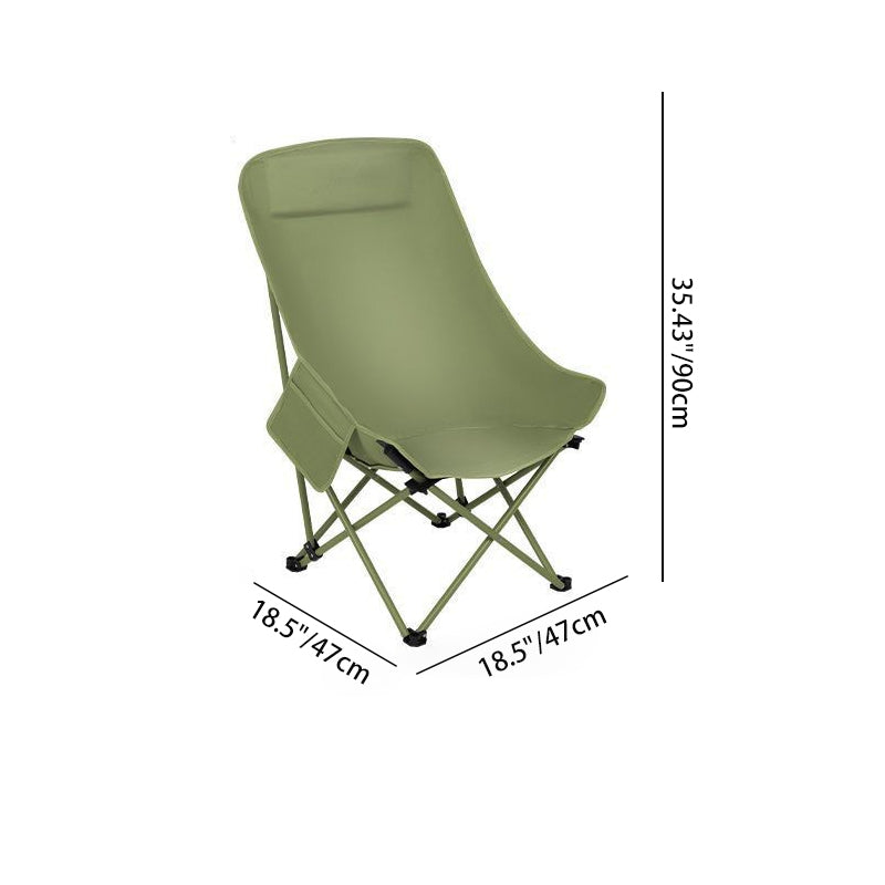 Modern Minimalist Portable Foldable Rectangular Steel Fabric Chair Backrest For Outdoor