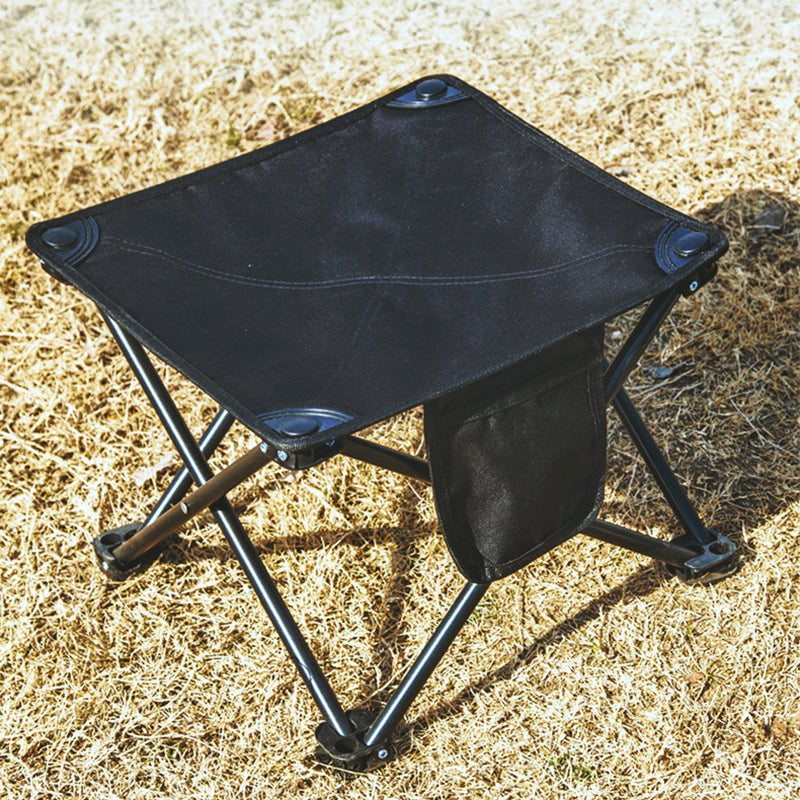 Modern Minimalist Portable Foldable Square Steel Alloy Fabric Chair For Outdoor