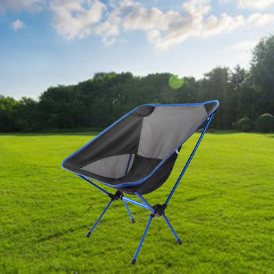 Modern Minimalist Portable Foldable Moon Arc Aluminum Oxford Fabric Chair Backrest For Outdoor