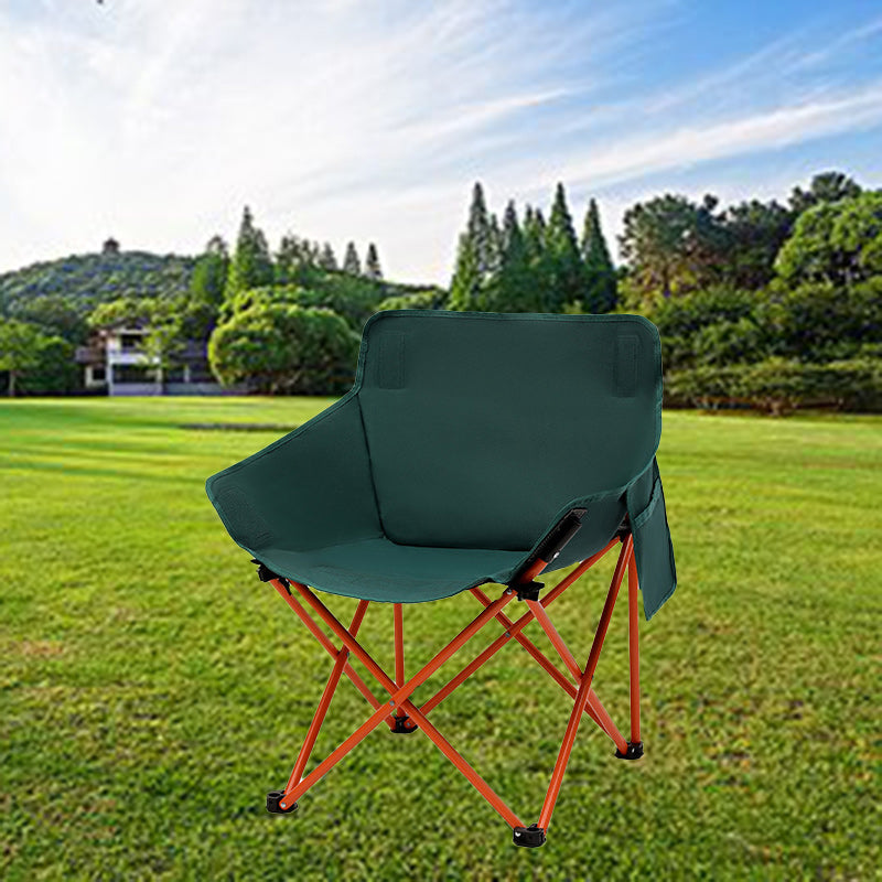 Modern Minimalist Portable Foldable Camping Square Steel Oxford Fabric Chair Backrest For Outdoor