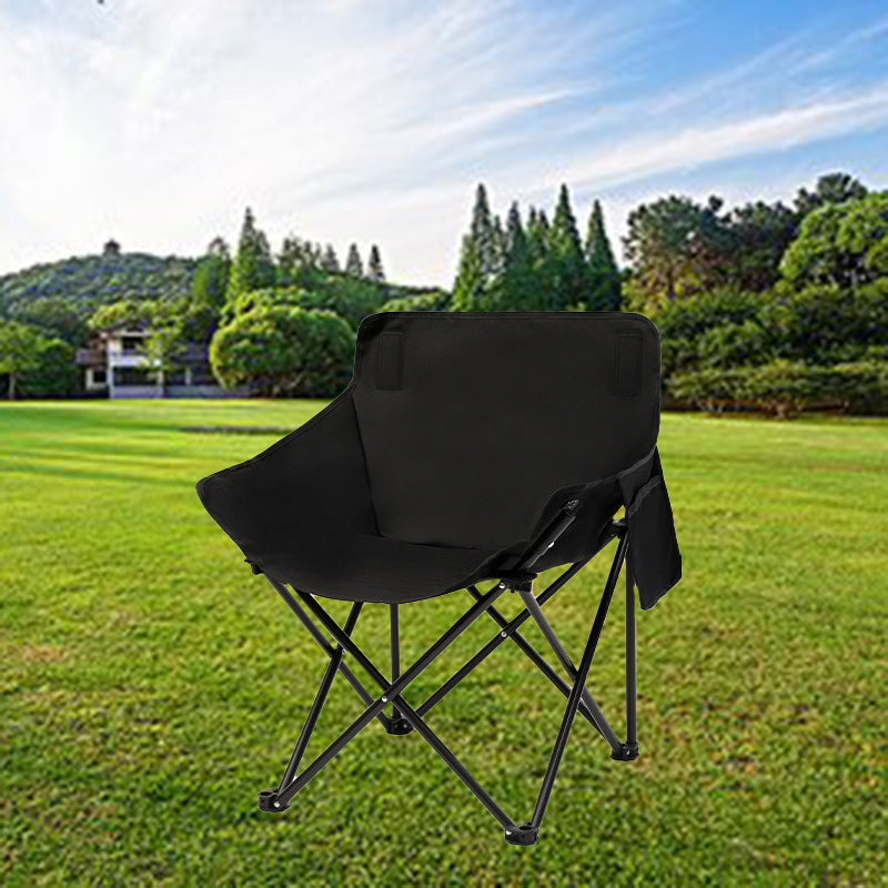 Modern Minimalist Portable Foldable Camping Square Steel Oxford Fabric Chair Backrest For Outdoor