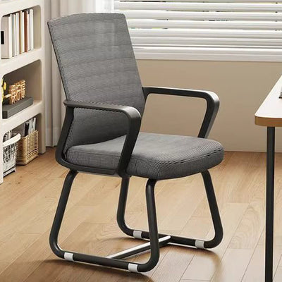 Modern Minimalist Square Rectangular Steel Mesh Desk Chair Backrest Armrest For Home Office