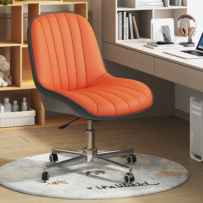 Modern Minimalist Square Steel Leather Desk Chair Backrest For Home Office