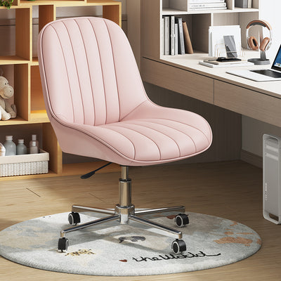 Modern Minimalist Square Steel Leather Desk Chair Backrest For Home Office