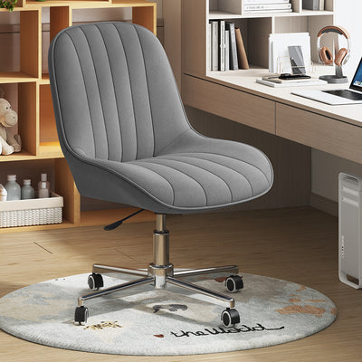 Modern Minimalist Square Steel Leather Desk Chair Backrest For Home Office