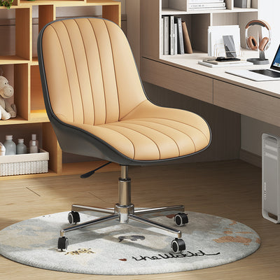 Modern Minimalist Square Steel Leather Desk Chair Backrest For Home Office