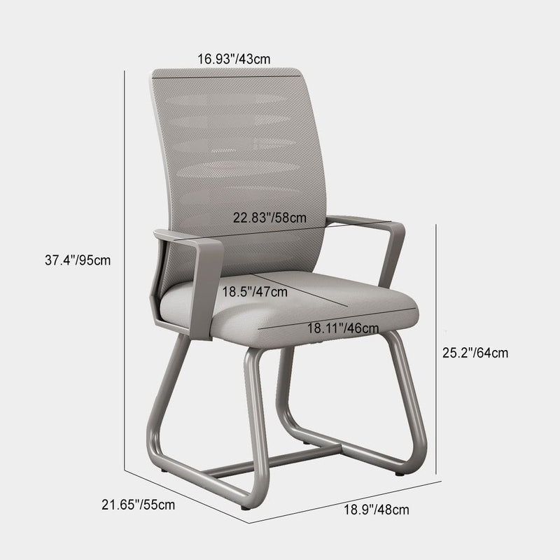 Moderner minimalistischer quadratischer Kunststoff-Edelstahl-Latex-Schreibtischstuhl mit Rückenlehne und Armlehne für das Home Office 