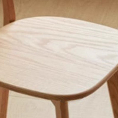 Dossier de chaise de salle à manger en bois de caoutchouc carré nordique contemporain pour salle à manger 