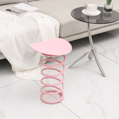 Contemporary Creative Spring Round Iron Plastic Dining Chair For Dining Room