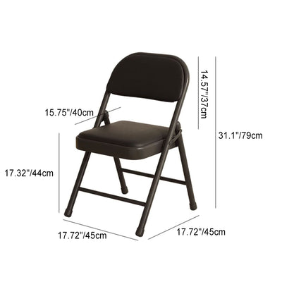 Modern Simplicity Square Stainless Steel Sponge Dining Chair Backrest Foldable For Dining Room