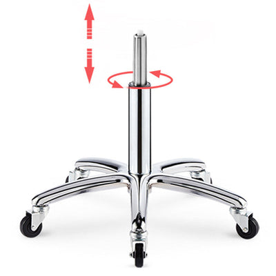 Tabouret de bar réglable en cuir, éponge, plastique et acier à motif à carreaux rond pour cuisine 