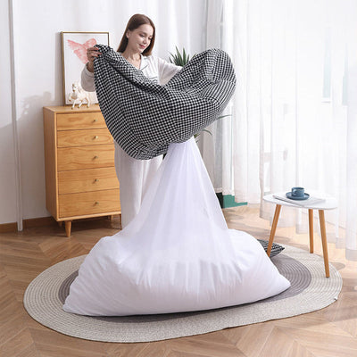 Contemporary Scandinavian Fine Cotton Particle Petal Lazy Round Sofa Footrest For Living Room