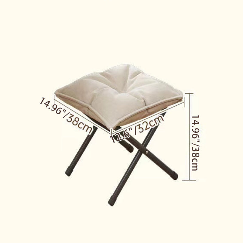 Modern Minimalist Fabric Carbon Steel Cotton Square Desk Chair Footrest Backrest Adjustable For Home Office