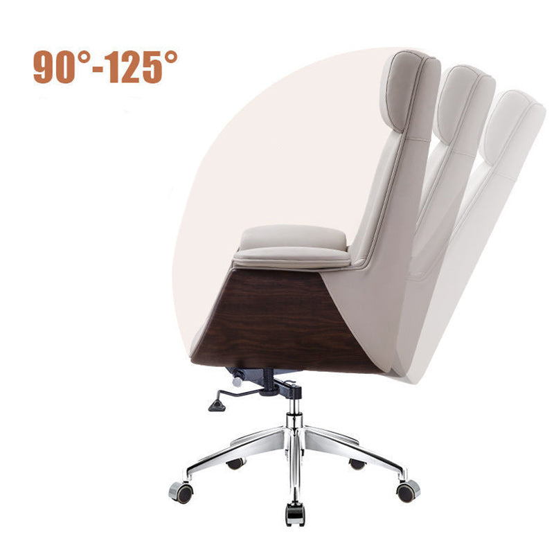 Modern Simplicity Microfiber Leather Board Aluminum Alloy Sponge Rectangular Wood Grain Desk Chair Backrest Adjustable For Home Office