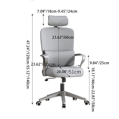 Modern Simplicity Mesh Sponge Metal Square Breathable Cushion Desk Chair Armrest Footrest Liftable For Home Office