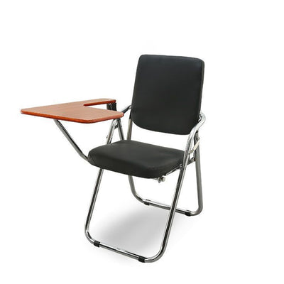 Modern Simplicity Leather Iron Sponge Square Desk Chair Writing Board Foldable Backrest For Home Office