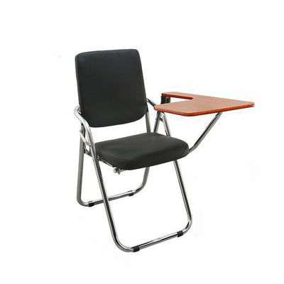 Modern Simplicity Leather Iron Sponge Square Desk Chair Writing Board Foldable Backrest For Home Office