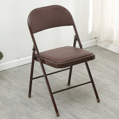 Modern Simplicity Leather Iron Sponge Square Desk Chair Writing Board Foldable Backrest For Home Office