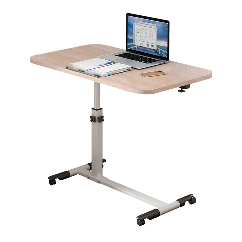 Modern Minimalist Rectangle Density Plate Stainless Steel Desk Liftable 4-Leg For Home Office