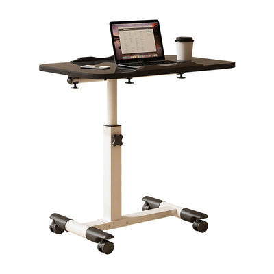 Modern Minimalist Rectangle Density Plate Stainless Steel Desk Liftable 4-Leg For Home Office