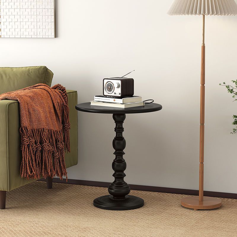 Contemporary Creative Round Iron End Table 1-Tier For Living Room