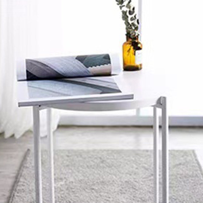 Contemporary Simplicity Round Steel End Table 1-Tier For Living Room