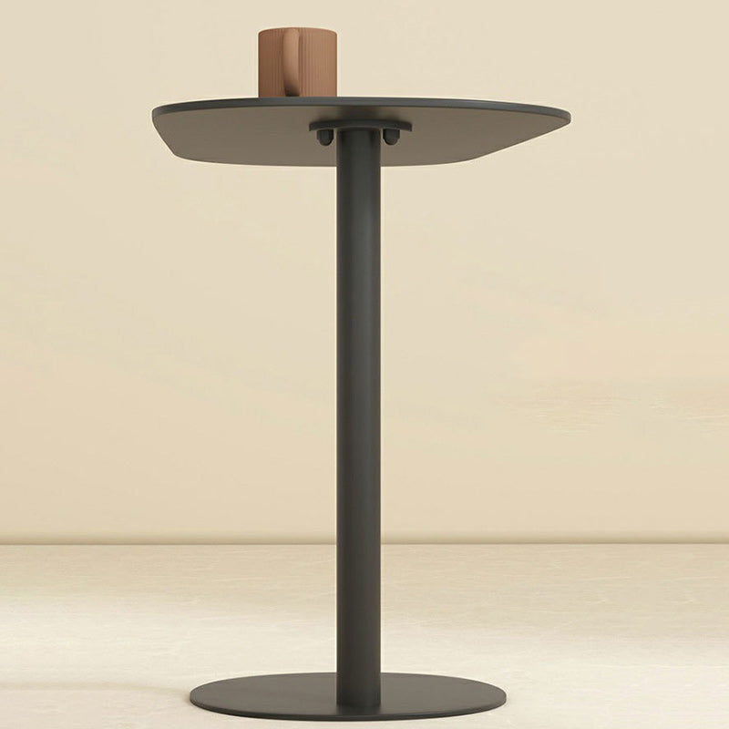 Modern Minimalist Oval Iron End Table 1-Tier For Living Room