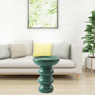 Contemporary Nordic Cylinder Resin Coffee Table 1-Tier For Living Room