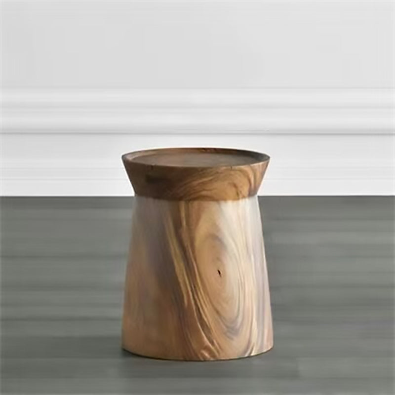 Contemporary Creative Hat Shape Wood End Table 1-Tier For Living Room