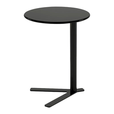 Modern Minimalist V-Shaped Top Round Iron End Table For Living Room