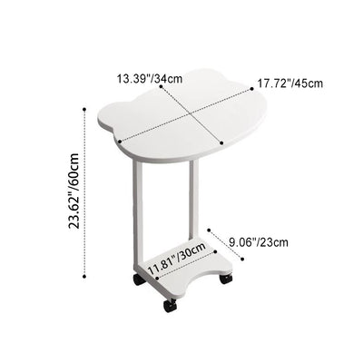 Moderner minimalistischer abnehmbarer rechteckiger Massivholz-Beistelltisch mit 2 Ebenen für das Wohnzimmer 